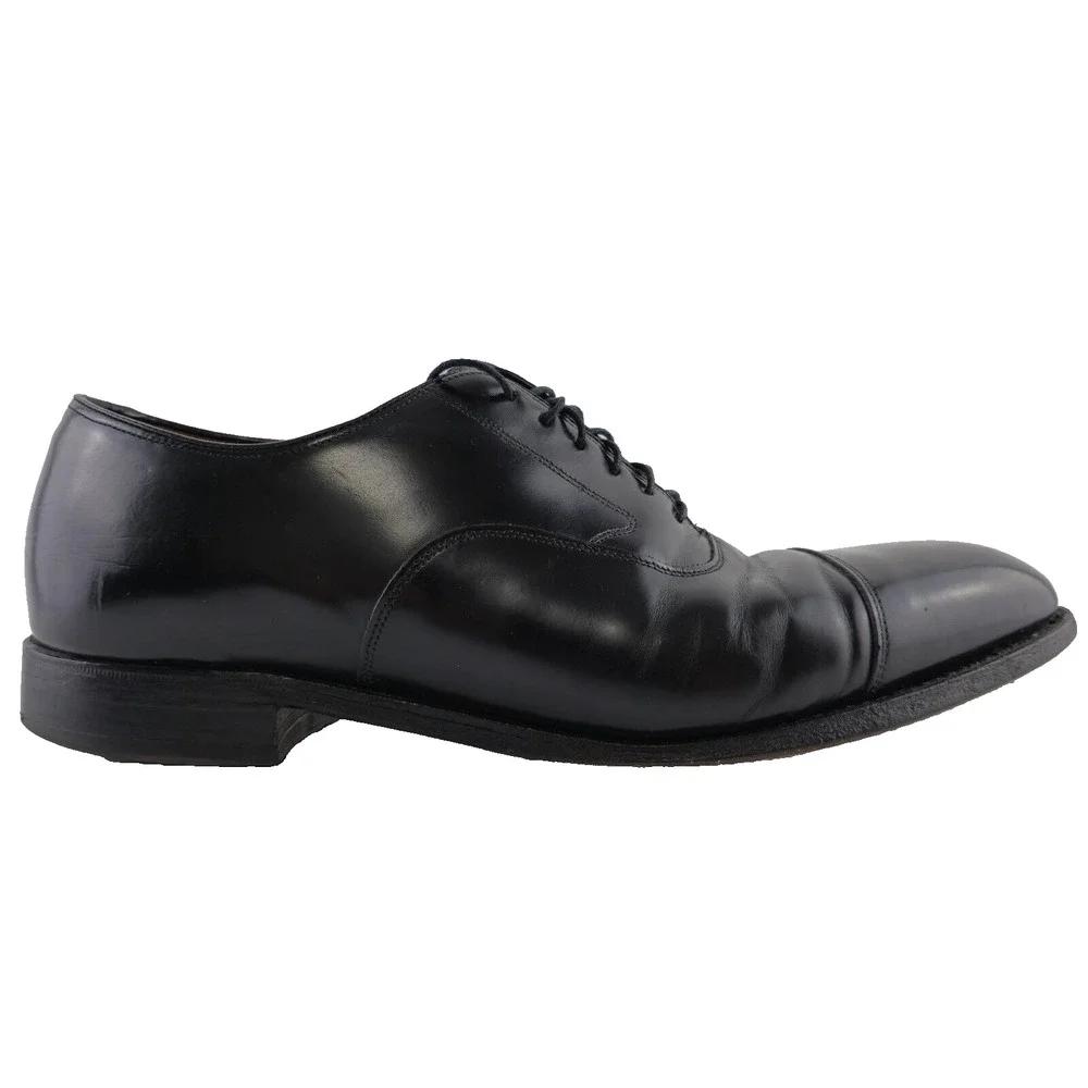 Johnston & Murphy Shoes Mens 10.5 D/B Optima‎ Cap Toe Black Oxford